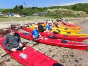 Getting ready to kayak