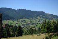 Heading east from Maramures -lush green fields