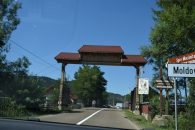 Entrance gate to Moldovita