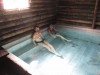 Relaxing in the thermal spring onsen atop the gorge